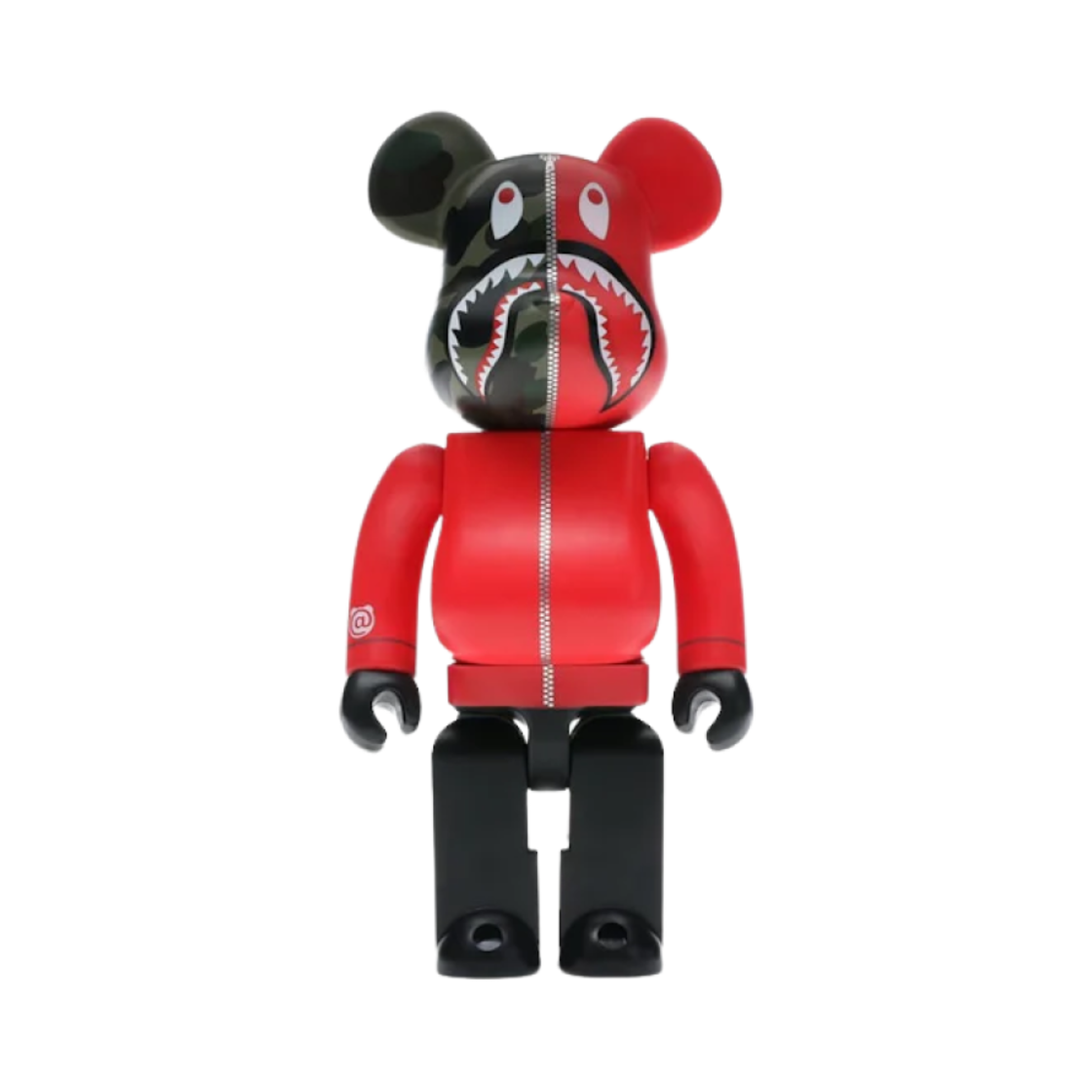 - Bearbrick x BAPE A Bathing Ape 1st Camo Red 400%