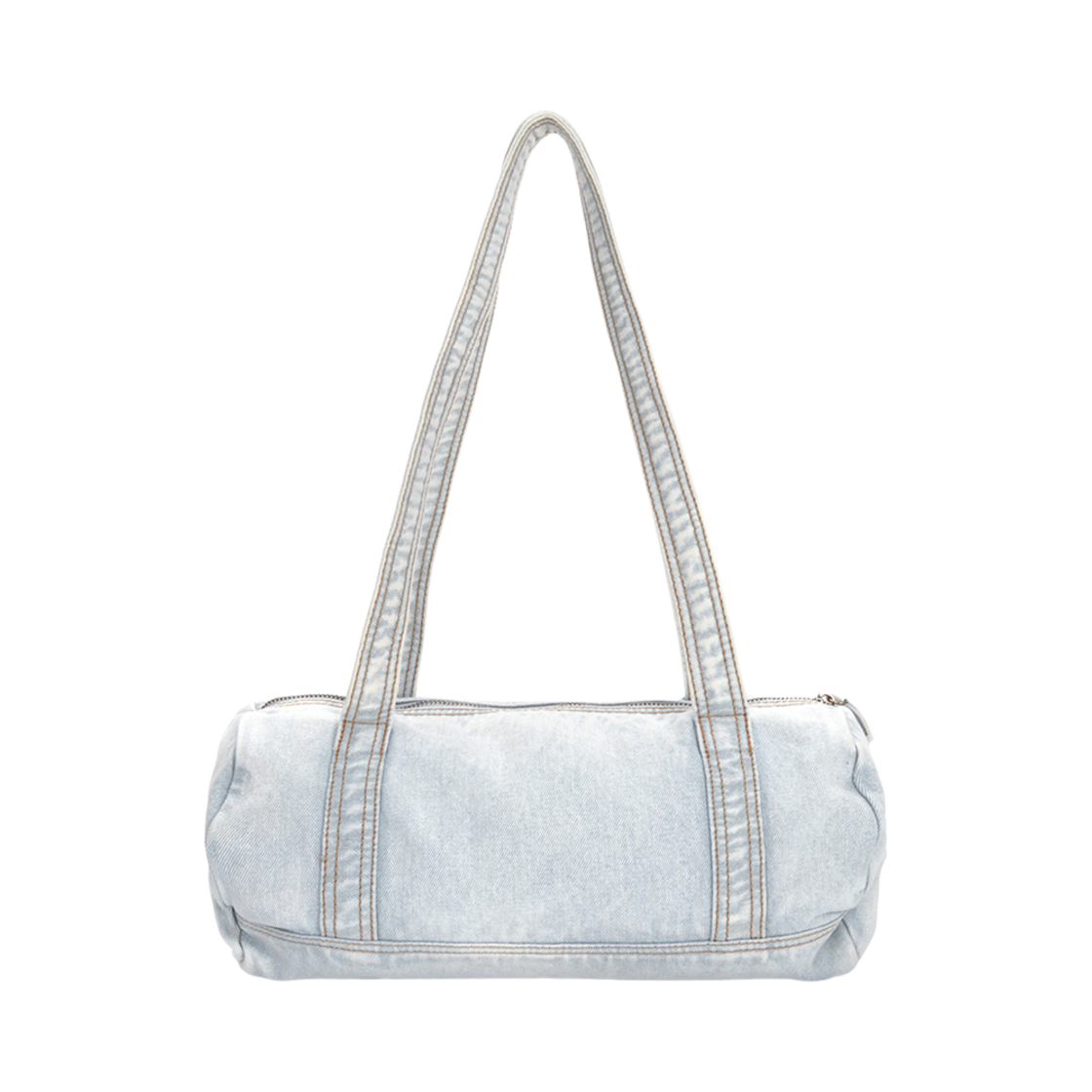 마뗑킴 로고 워시드 데님 더플백 스카이(Matin Kim Logo Washed Denim Duffel Bag Sky) - 2