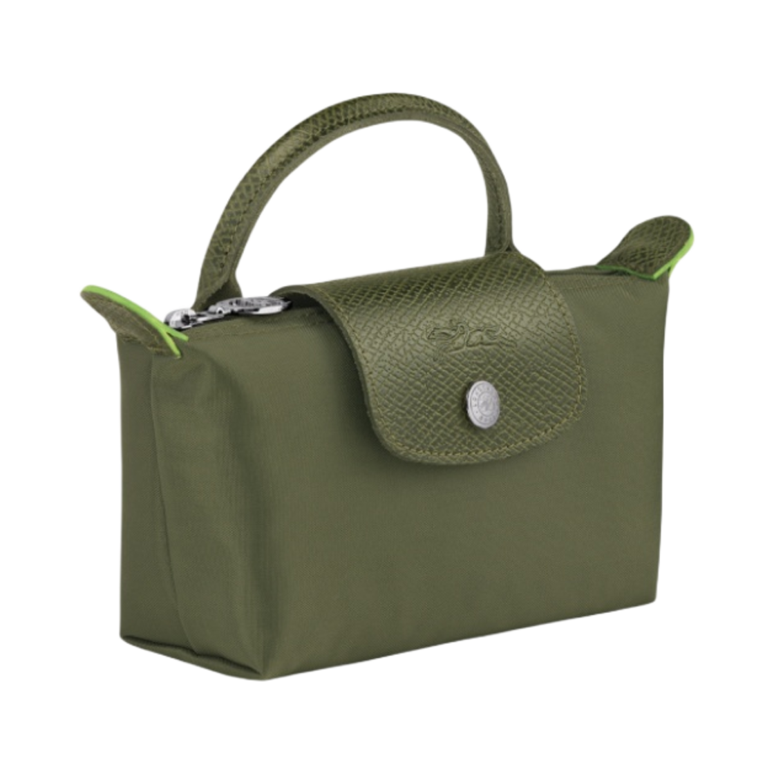롱샴 르 플리아쥬 그린 핸들 파우치 포레스트(Longchamp Le Pliage Green Handle Pouch Forest) - 2
