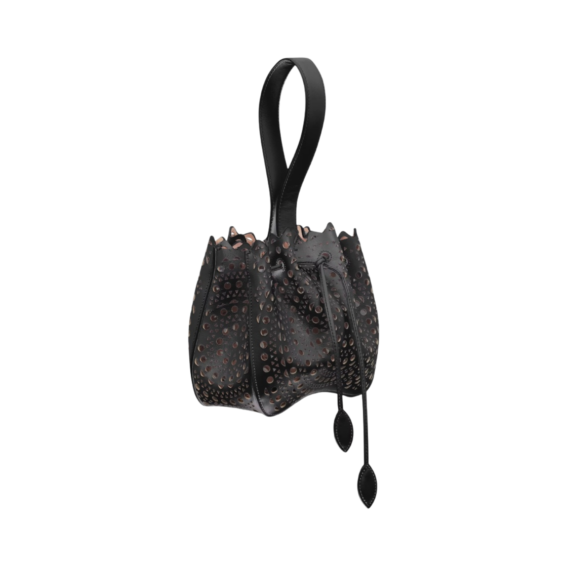 알라이아 뉴 비엔 럭스 카프스킨 로즈 마리 백 블랙(Alaia Rose Marie Bag in New Vienne Lux Calfskin Black) - 2