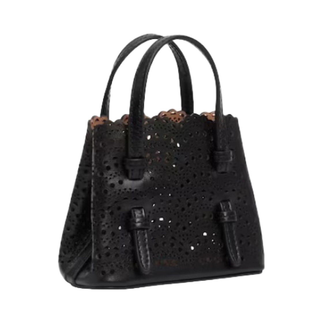 알라이아 비엔 카프스킨 미니 미나 백 블랙(Alaia Mini Mina Bag in Vienne Calfskin Black) - 2