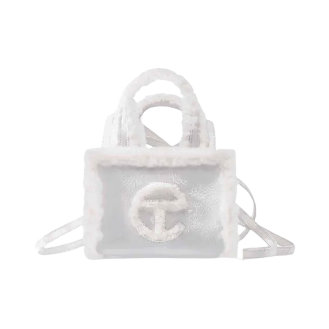 텔파 x 어그 스몰 쇼핑백 크링클 화이트(Telfar x UGG Small Shopper Crinkle White)