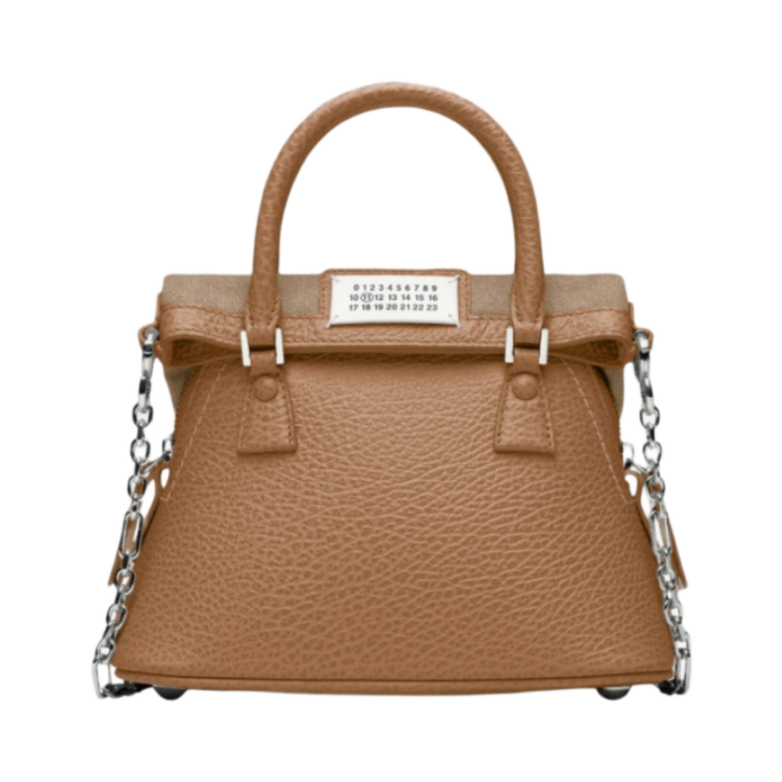 S56WG0081P4455T2281 Maison Margiela 5AC Classique Micro Bag Camel