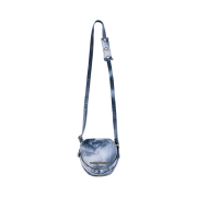 The Museum Visitor Washed Denim Minibag White Blue