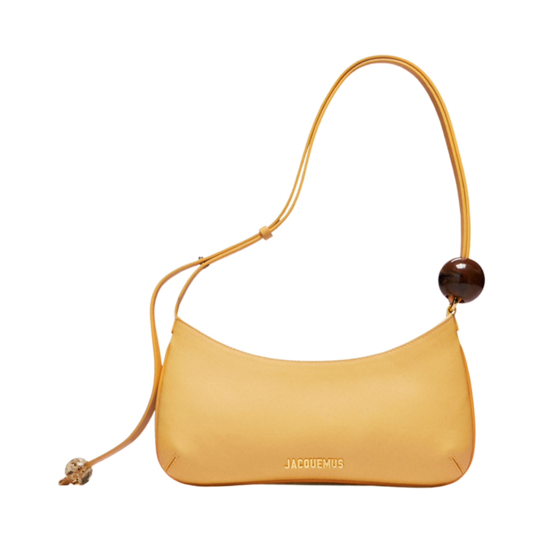 자크뮈스 르 비쥬 펄 비디드 숄더백 더스티 옐로우(Jacquemus Le Bisou Perle Beaded Shoulder Bag Dusty Yellow) - 1