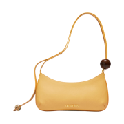 Jacquemus Le Bisou Perle Beaded Shoulder Bag Dusty Yellow