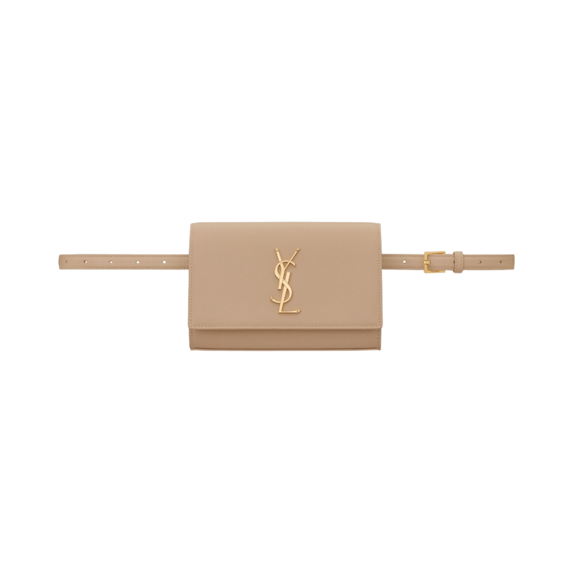 생로랑 케이트 벨트백 그레인 드 뿌드르 엠보스 레더 다크 베이지(Saint Laurent Kate Belt Bag in Grain De Poudre Embossed Leather Dark Beige) - 1