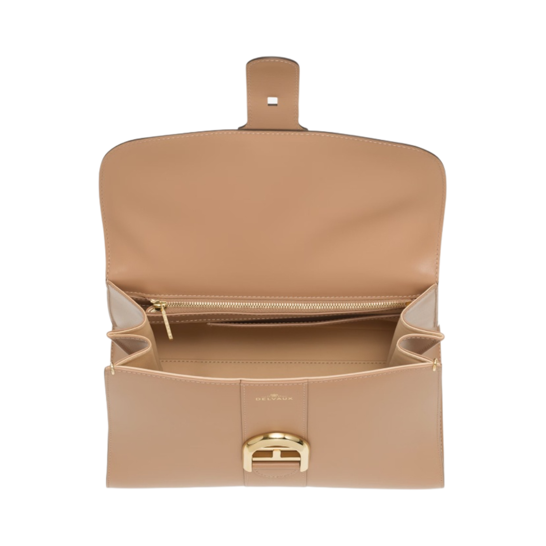 델보 브리앙 MM 박스 카프 텐더 베이지(Delvaux Brillant MM Box Calf Tender Beige) - 3