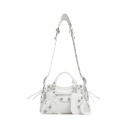 Balenciaga Neo Cagole XS Handbag Rhinestones White