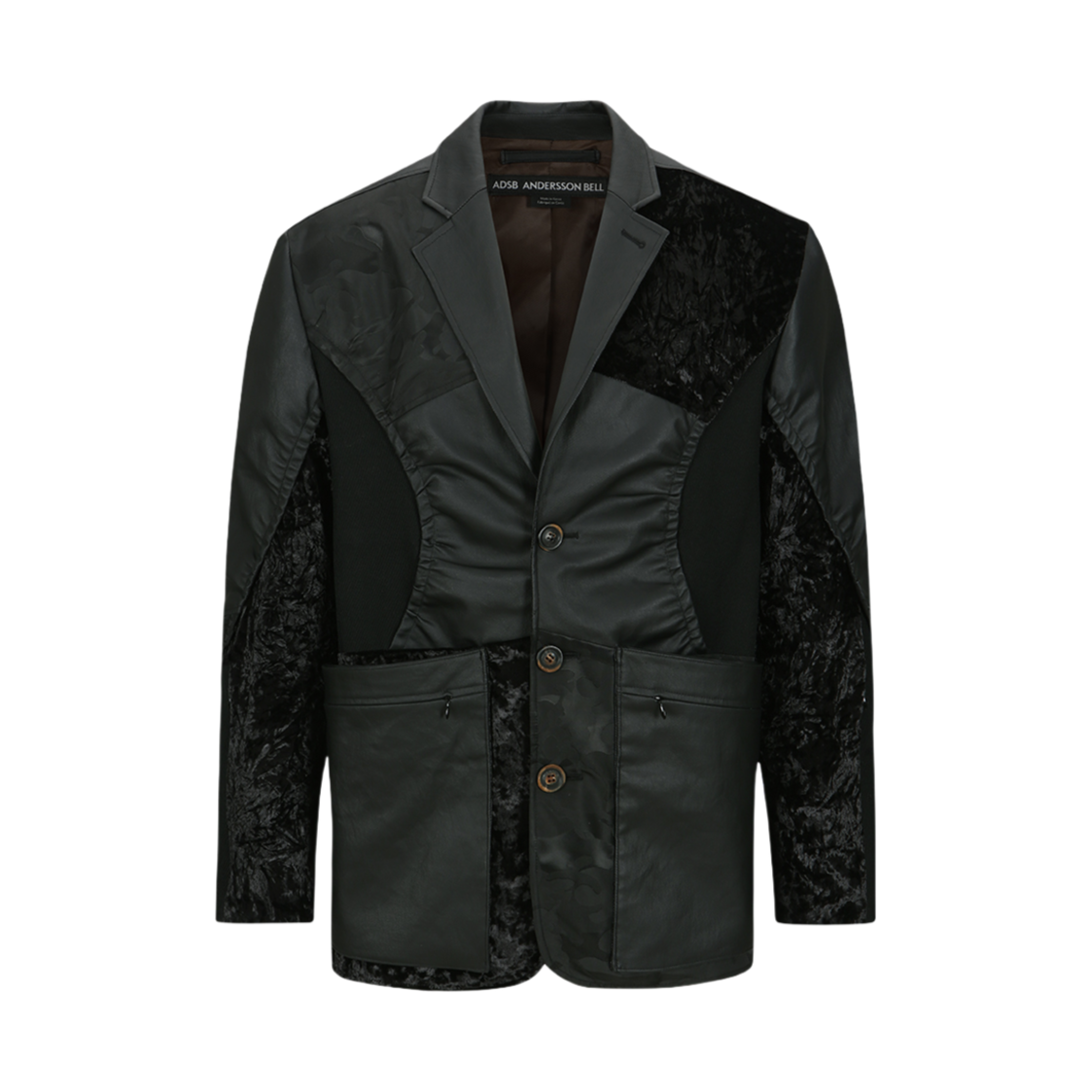 ADSB 앤더슨벨 플라이트 믹스 자켓 블랙