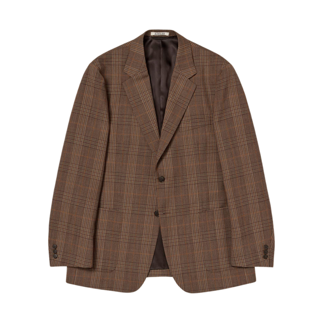 오라리 블루페이스 울 체크 자켓 브라운 체크(Auralee Bluefaced Wool Check Jacket Brown Check) - 1