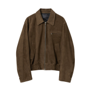 STU Goat Suede Jacket Brown