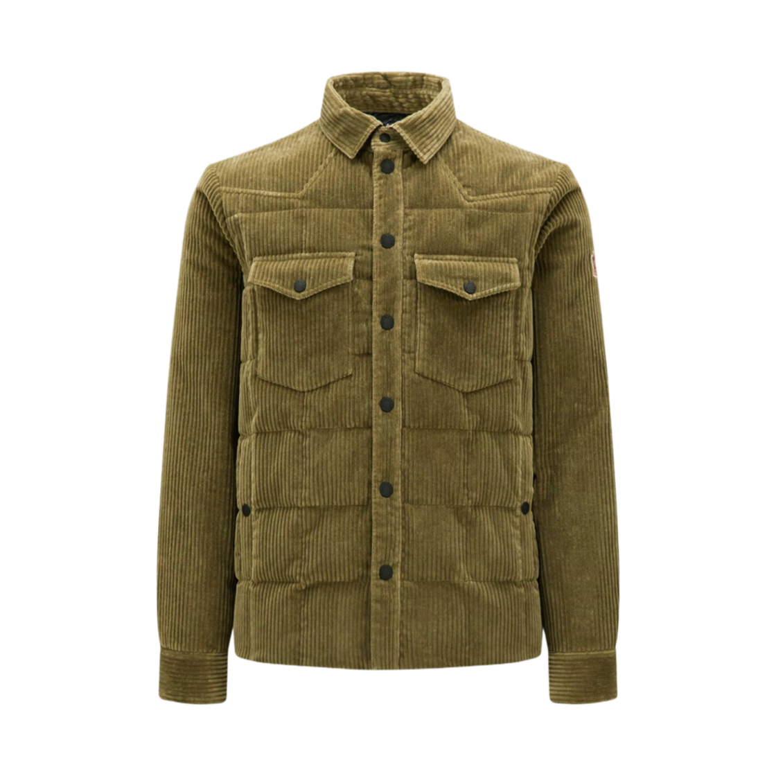 몽클레르 겔트 코듀로이 다운 셔츠 자켓 올리브 그린 - 24FW(Moncler Gelt Corduroy Down Shirt Jacket Olive Green - 24FW) - 1