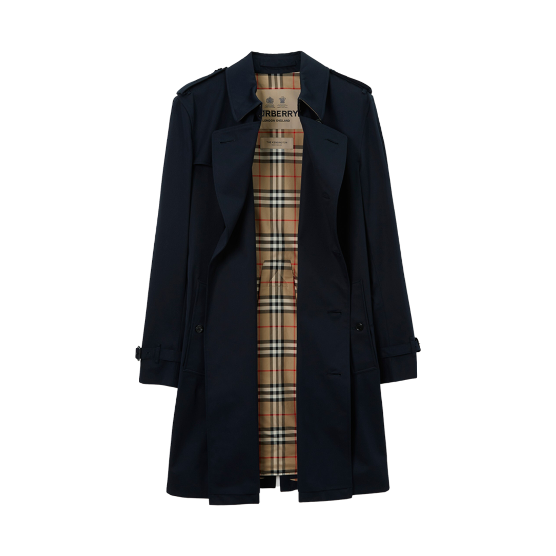 버버리 켄싱턴 헤리티지 트렌치 코트 콜 블루(Burberry Kensington Heritage Trench Coat Coal Blue) - 2