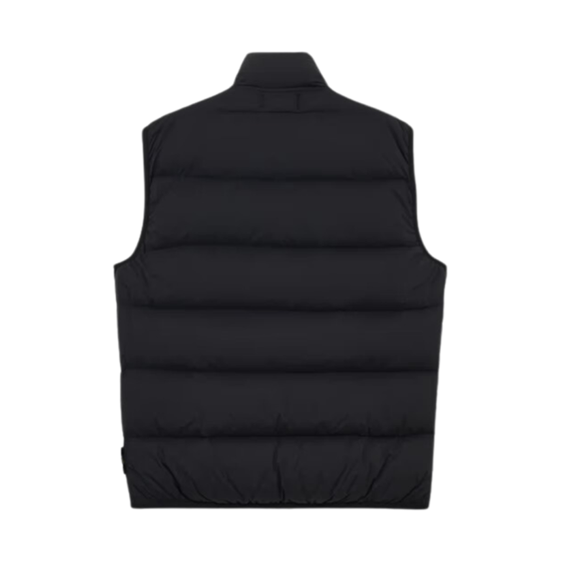 스톤 아일랜드 G0828 심리스 터널 나일론 다운-TC 다운 지퍼 베스트 위드 안티 드롭 블랙 - 24FW(Stone Island G0828 Seamless Tunnel Nylon Down-TC Down Zip Vest with Anti Drop Black - 24FW) - 2