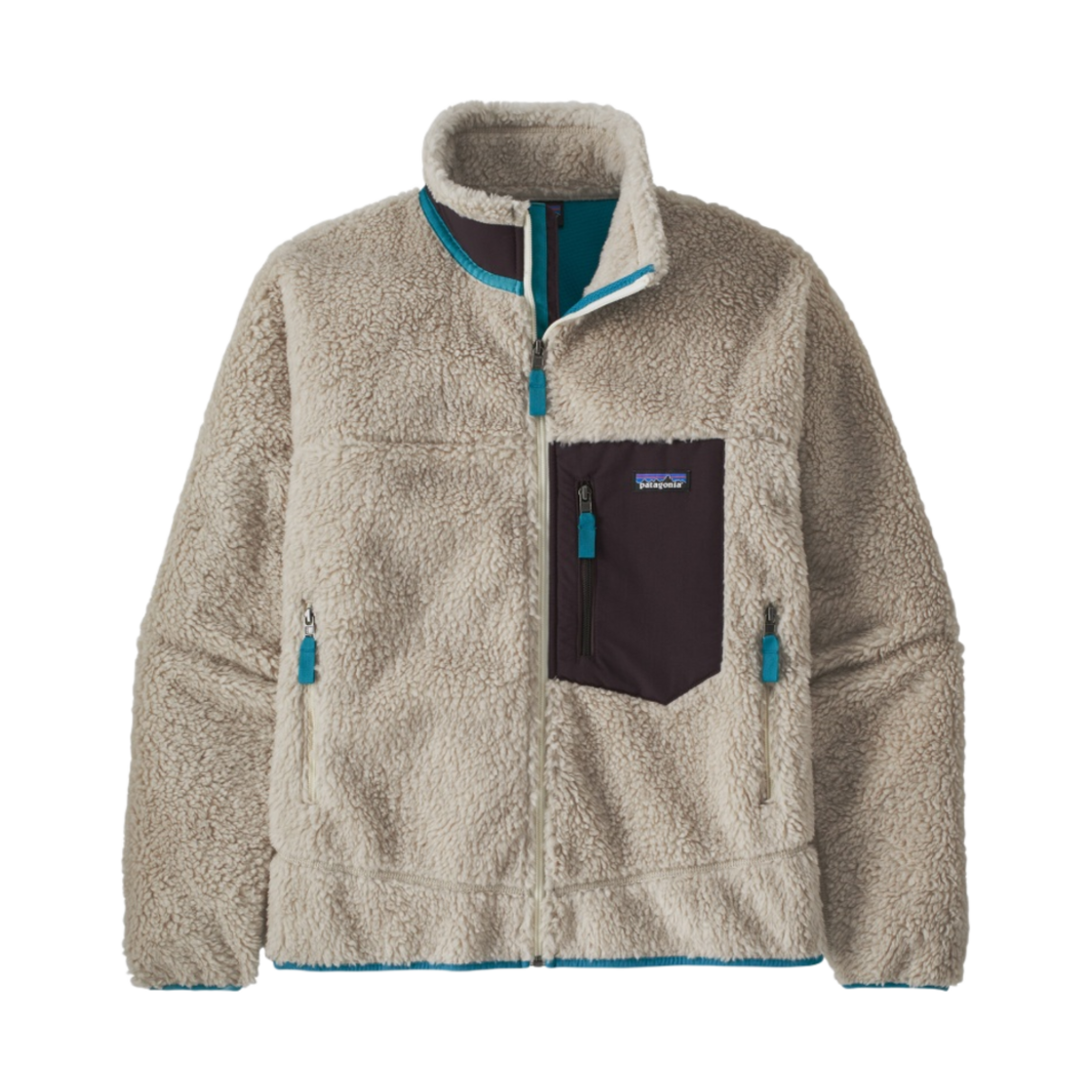파타고니아 클래식 레트로X 자켓 내츄럴 W 옵시디언 플럼(Patagonia Classic Retro-X Jacket Natural Obsidian Plum)
