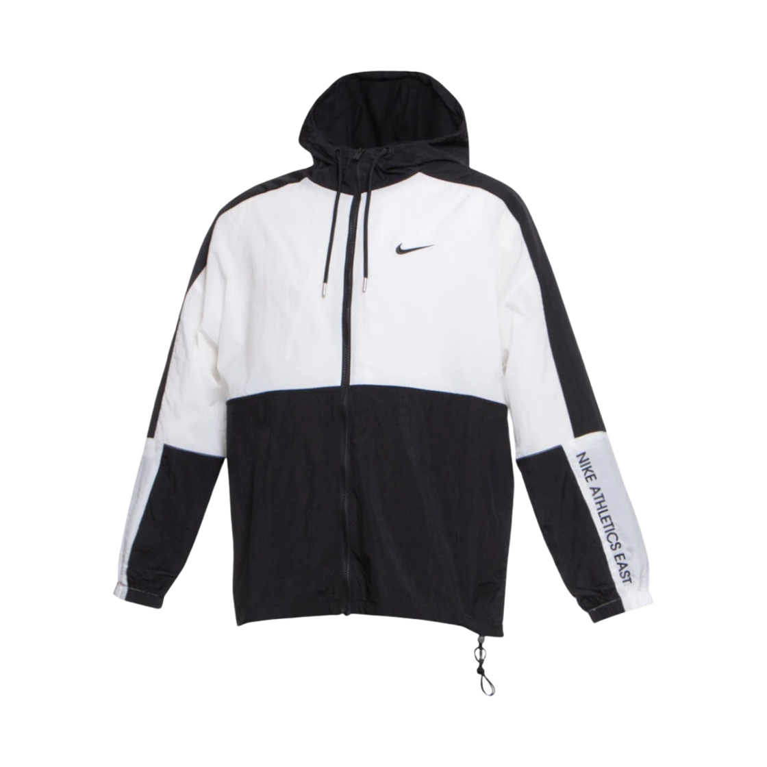나이키 NSW 우븐 후드 자켓 블랙 화이트 - 아시아(Nike NSW Woven Hooded Jacket Black White - Asia) - 1
