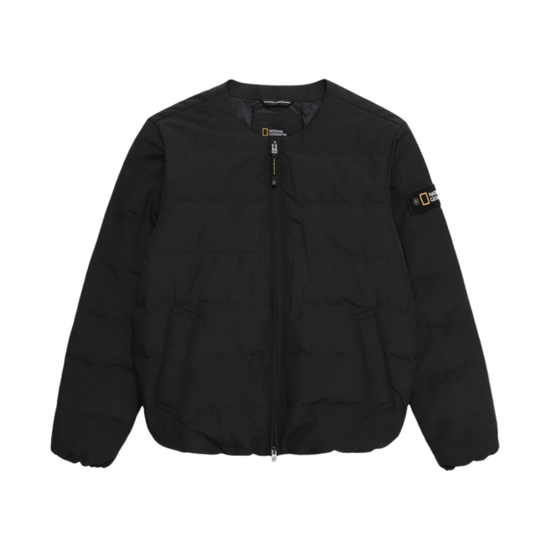 N244UDW920 National Geographic Heron U Neck Lightweight Goose Down Jumper Carbon Black