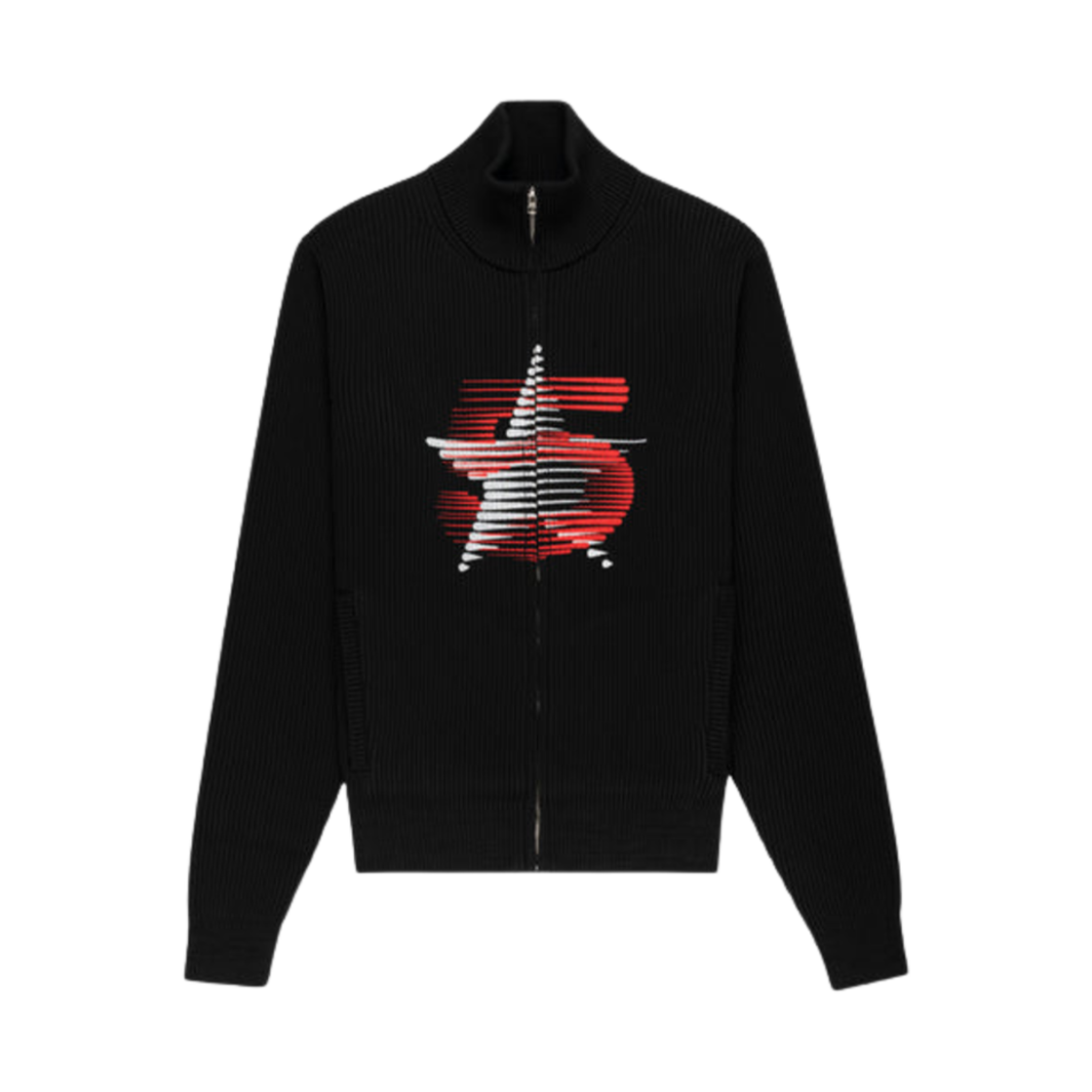 스파이더 5 스타 집 스웨터 블랙(Sp5der 5 Star Zip Sweater Black)
