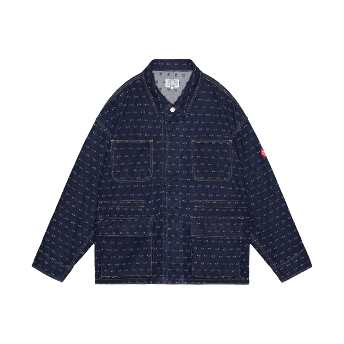 카브엠트 MAJ 댐 데님 워크 자켓 인디고 - 24SS(Cav Empt MAJ Dam Denim Work Jacket Indigo - 24SS) - 1