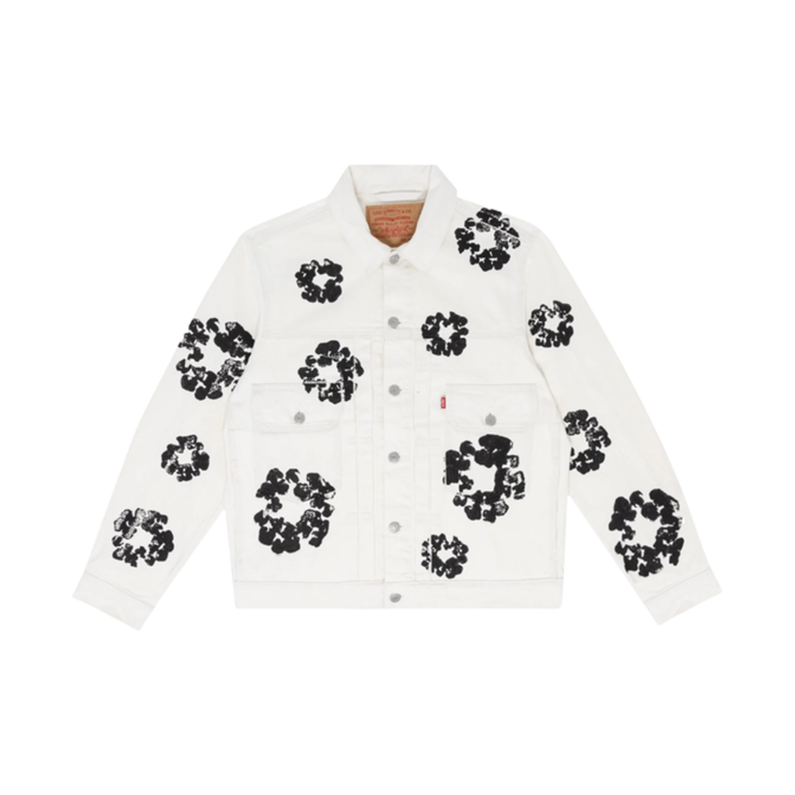 데님 티어스 타입 2 올 오버 리쓰 자켓 화이트(Denim Tears Type II All Over Wreath Jacket White)