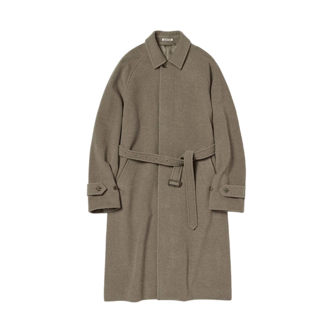 오라리 슈퍼 파인 울 모저 수티엥 칼라 코트 카키 베이지 - 24AW(Auralee Super Fine Wool Mosser Soutien Collar Coat Khaki Beige - 24AW)