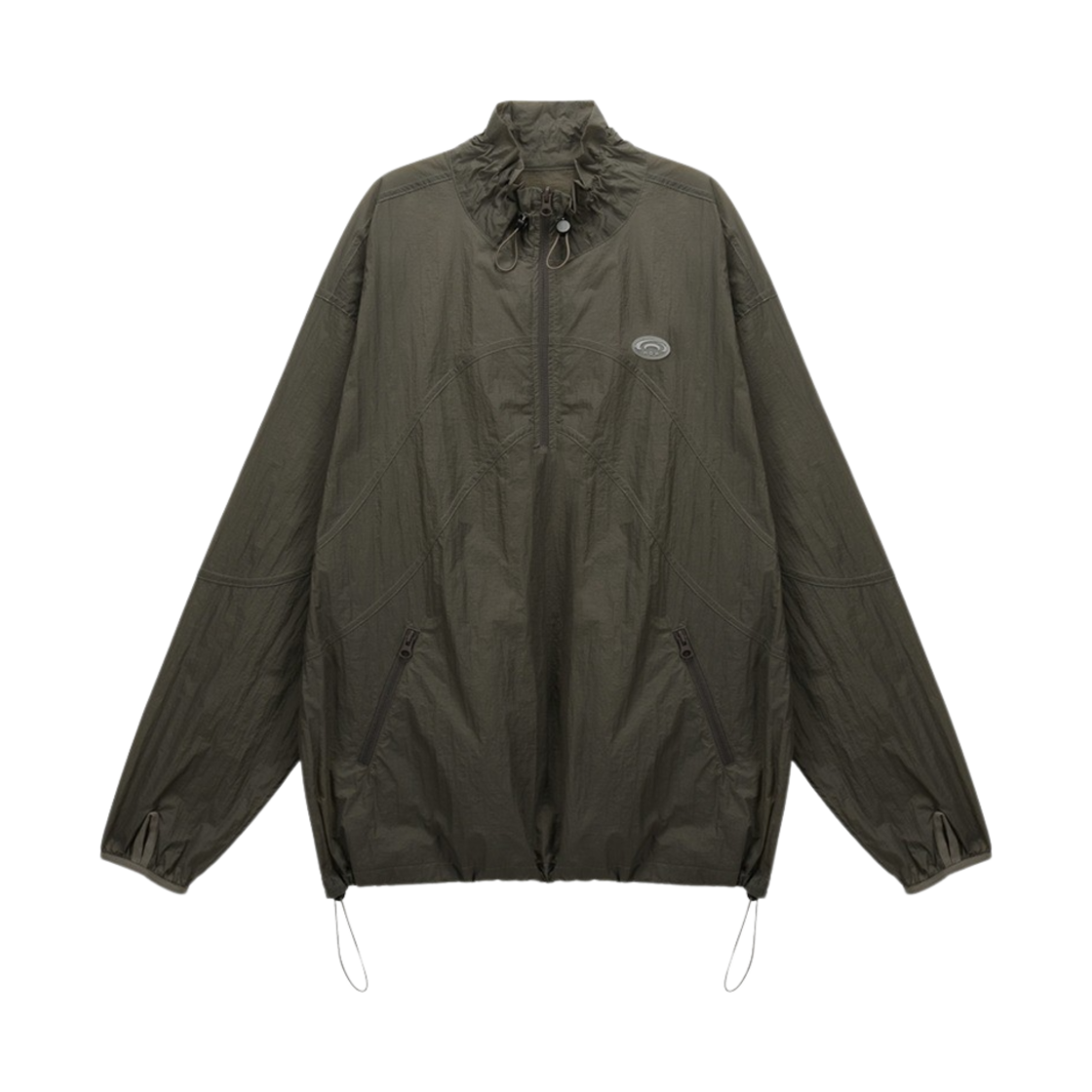 아트오브필드 패커블 링클 하프 집업 브라운