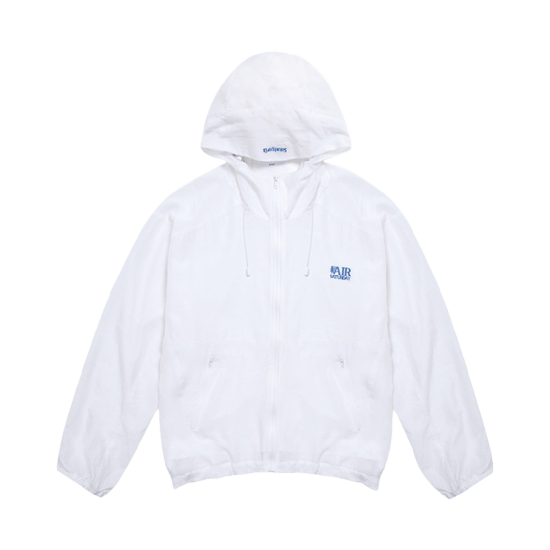 2502MSJWH STU Stripe Windbreaker White