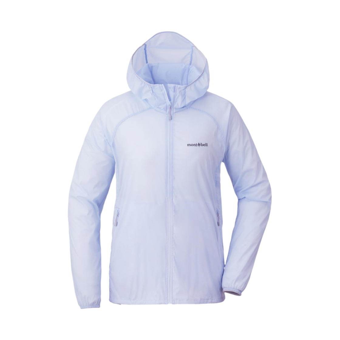 (W) 몽벨 U.L. 스트레치 윈드 후드 자켓 라이트 블루((W) Montbell U.L. Stretch Wind Hooded Jacket Light Blue)