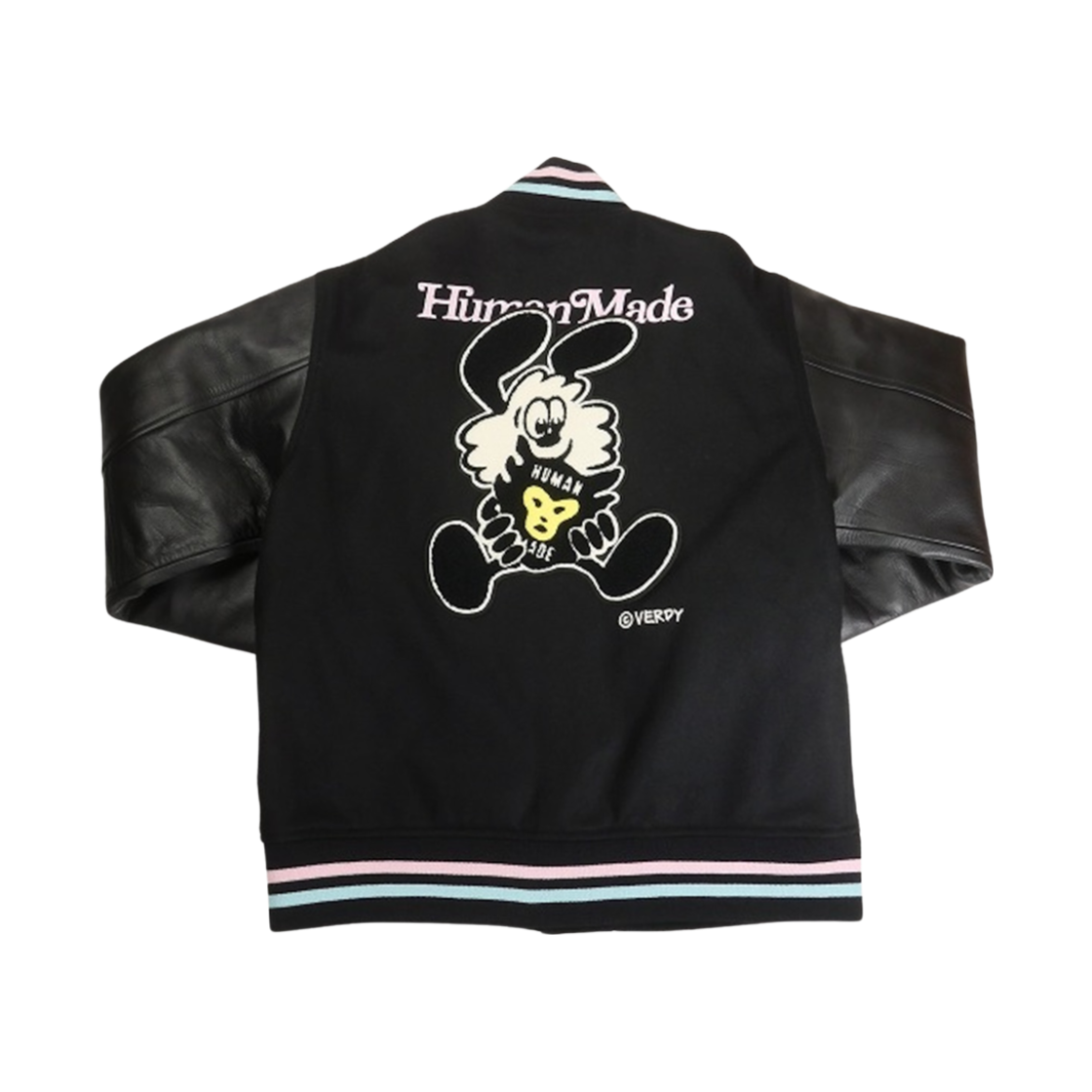 휴먼 메이드 x 베르디 바시티 자켓 #2 블랙 - 오츠모 플라자 한정(Human Made x Verdy Varsity Jacket #2 Black - Otsumo Plaza Exclusive) - 1