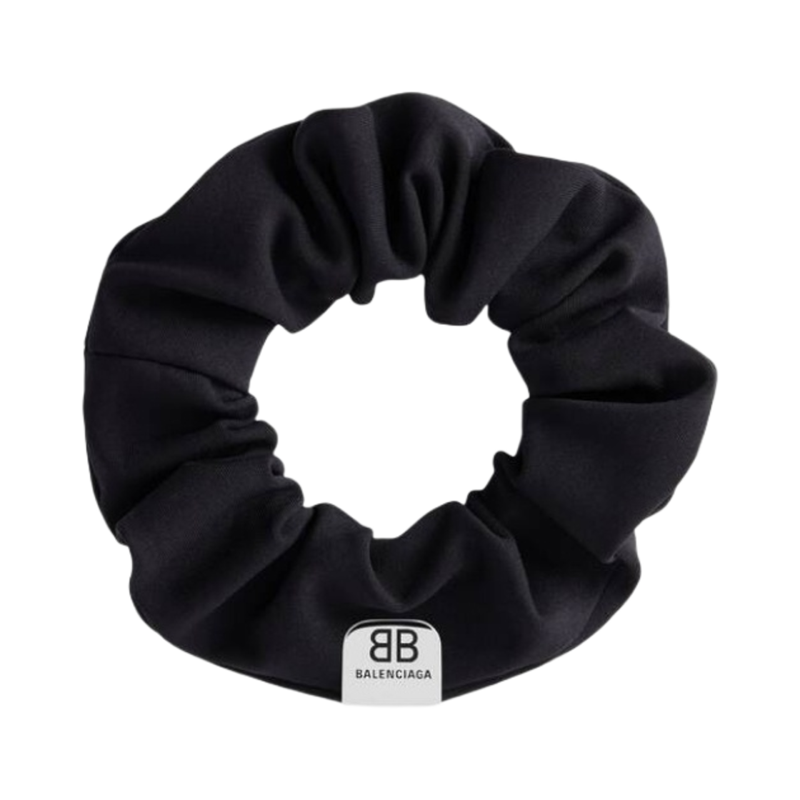 766360TZ1AL1086 (W) Balenciaga Holli S Scrunchie Black