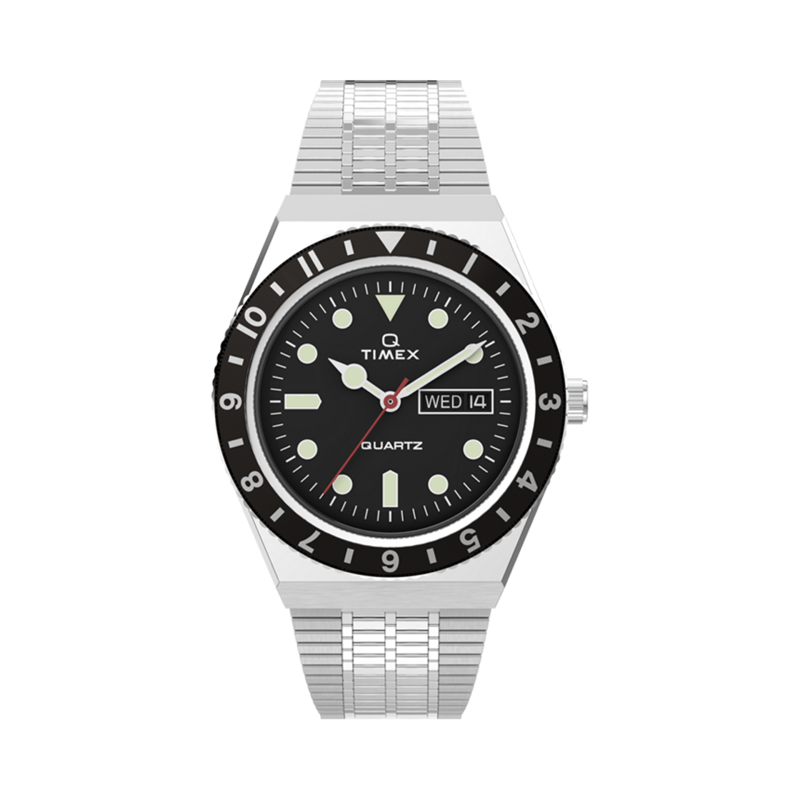 TW2U61800 Timex Q Reissue 38mm Stainless Steel Black
