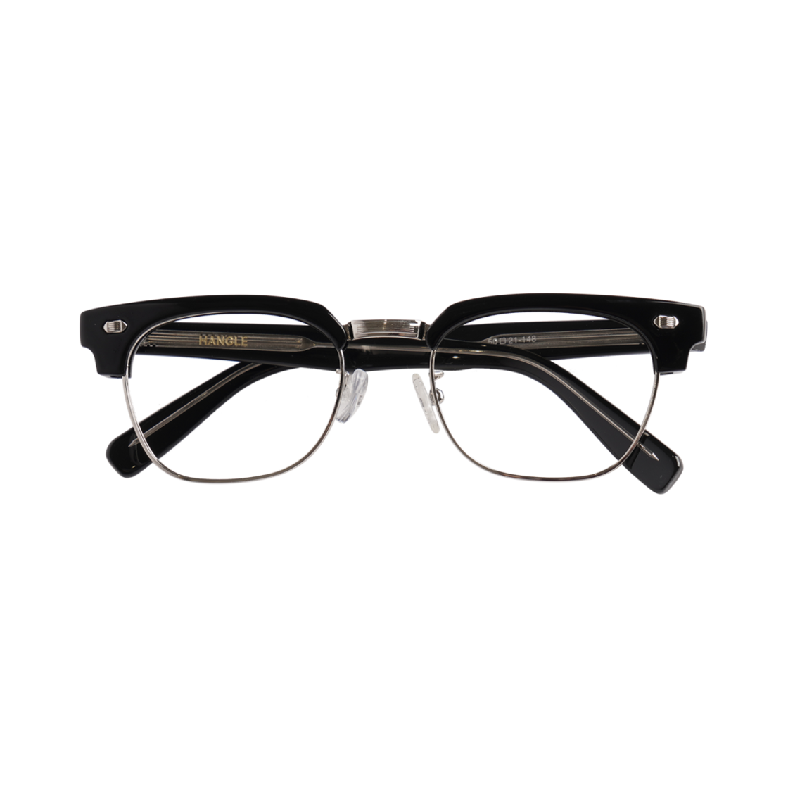 한글 데일리 스퀘어 하금 블랙(Hangle Daily Square low-rimmed glasses Black)