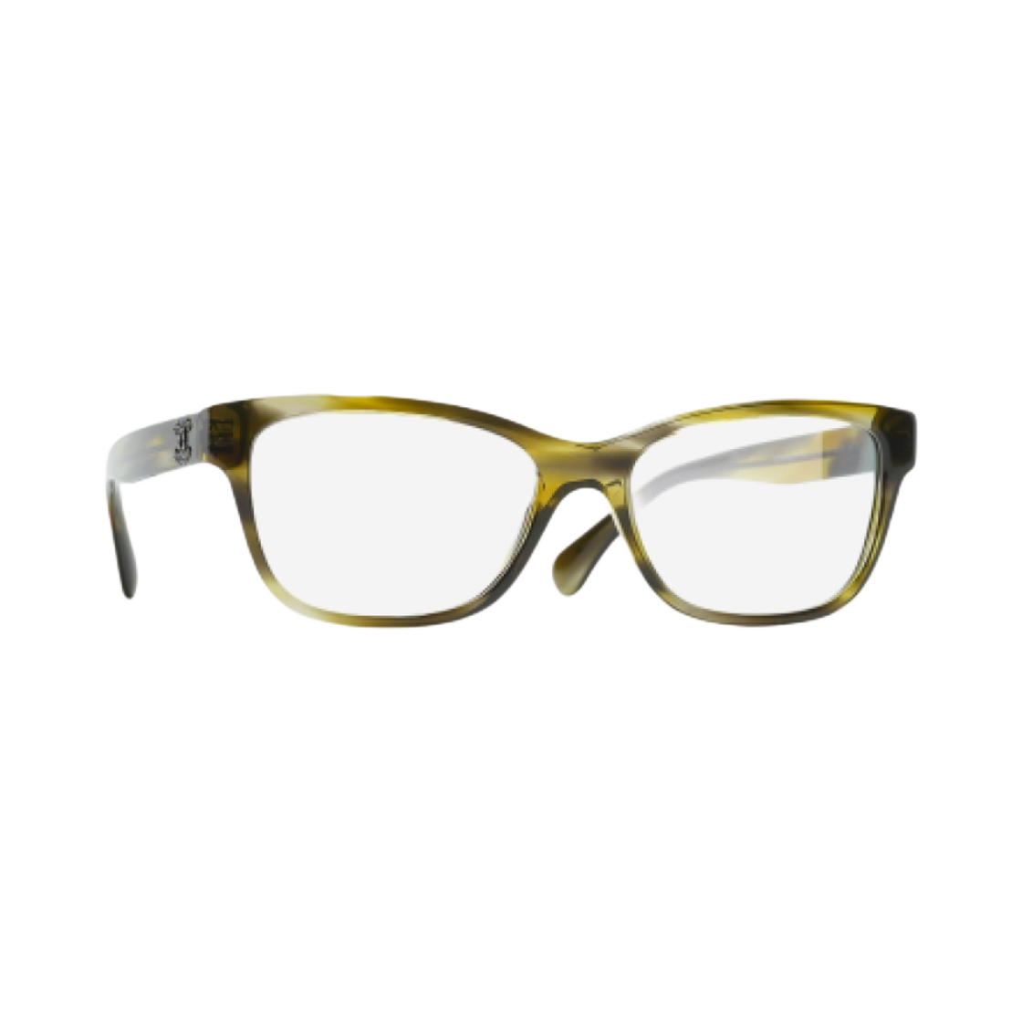샤넬 스퀘어 프레임 아세테이트 & 그린 톨토이즈(Chanel Rectangle Eyeglasses Acetate & Green Tortoise) - 2