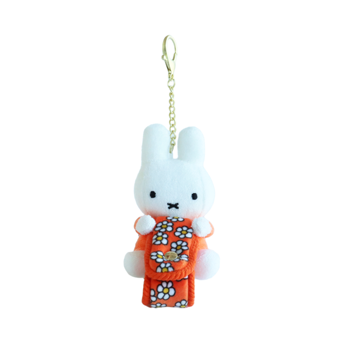 매니어리틀 미피 꽃무늬 키홀더 오렌지(Many a Little Miffy Flower Pattern Key Holder Orange) - 1