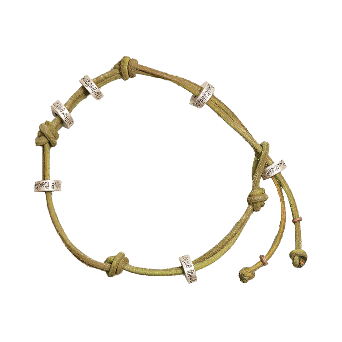 토우토우아카이브 몬다 레더 팔찌 올리브(TOWTOW.ARCHIVE Monda Leather Bracelet Olive)
