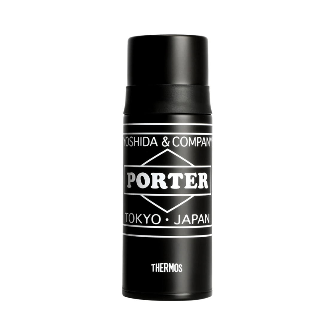 포터 x 써모스 스테인리스 보틀 블랙 화이트(Porter x Thermos Stainless Bottle Black White)