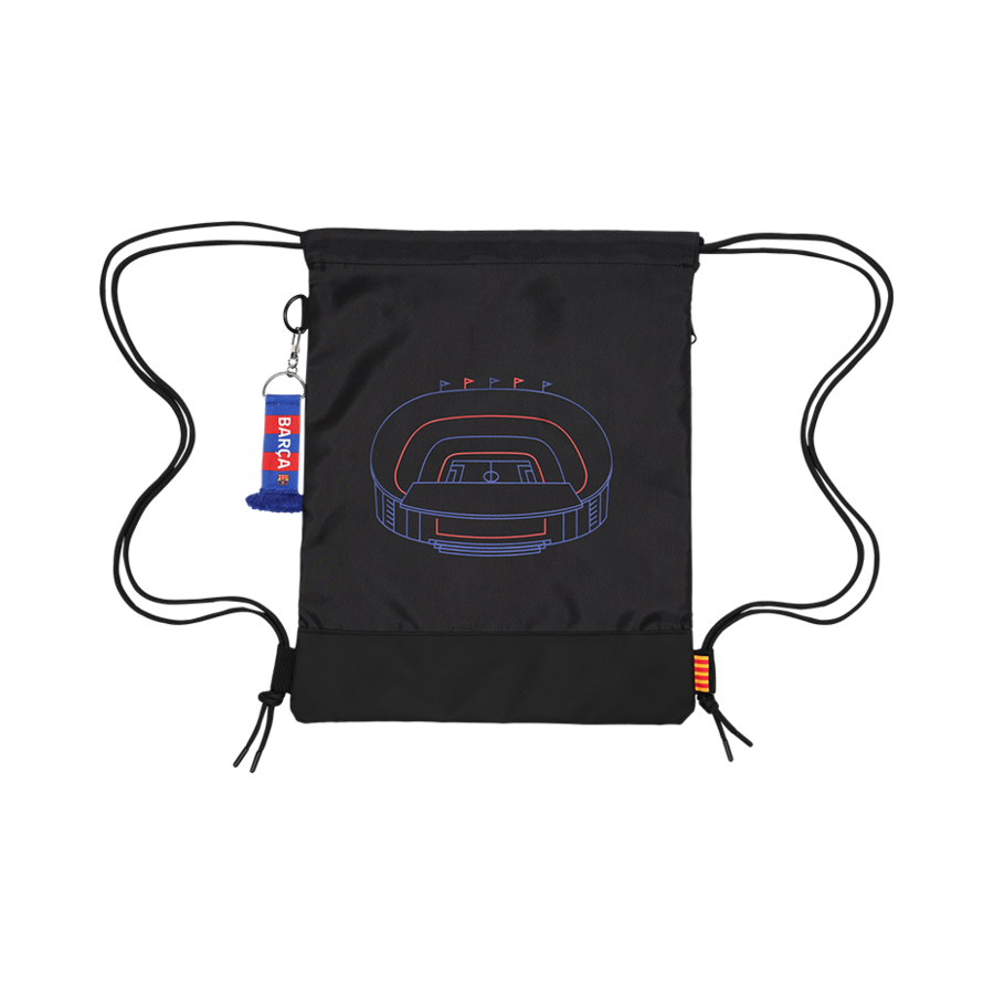 EBCAGDBK1001 FC Barcelona Classic Line Gym Sack Black - 대표 이미지 #1