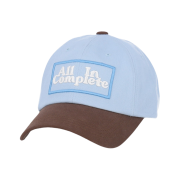 Allincomplete Moon Logo Ball Cap Brown & Sky Blue