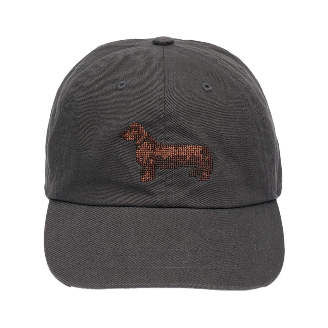 FV24C_CA01CC000 FARVEN Dachshund Ball Cap Charcoal