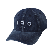 Iro Troyes Iro Logo Embroidery Denim Ball Cap Blue