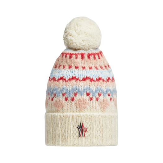 J2-098-3B00005-M4504-F05 (W) Moncler Wool Mohair Alpaca Beanie Multicolour - 24FW