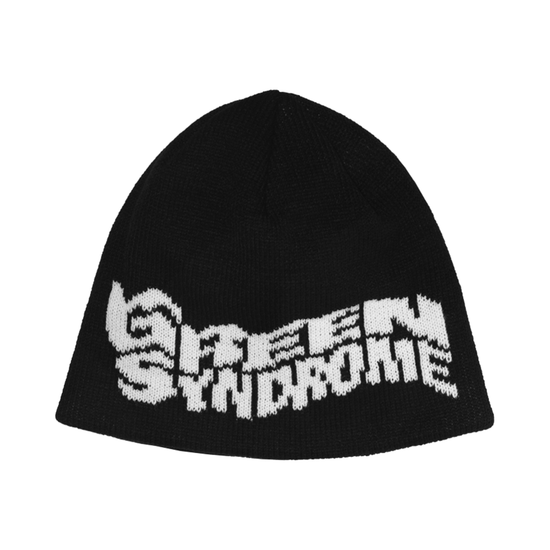 그린신드롬 위어드 로고 비니 블랙(Green Syndrome Weird Logo Beanie Black)