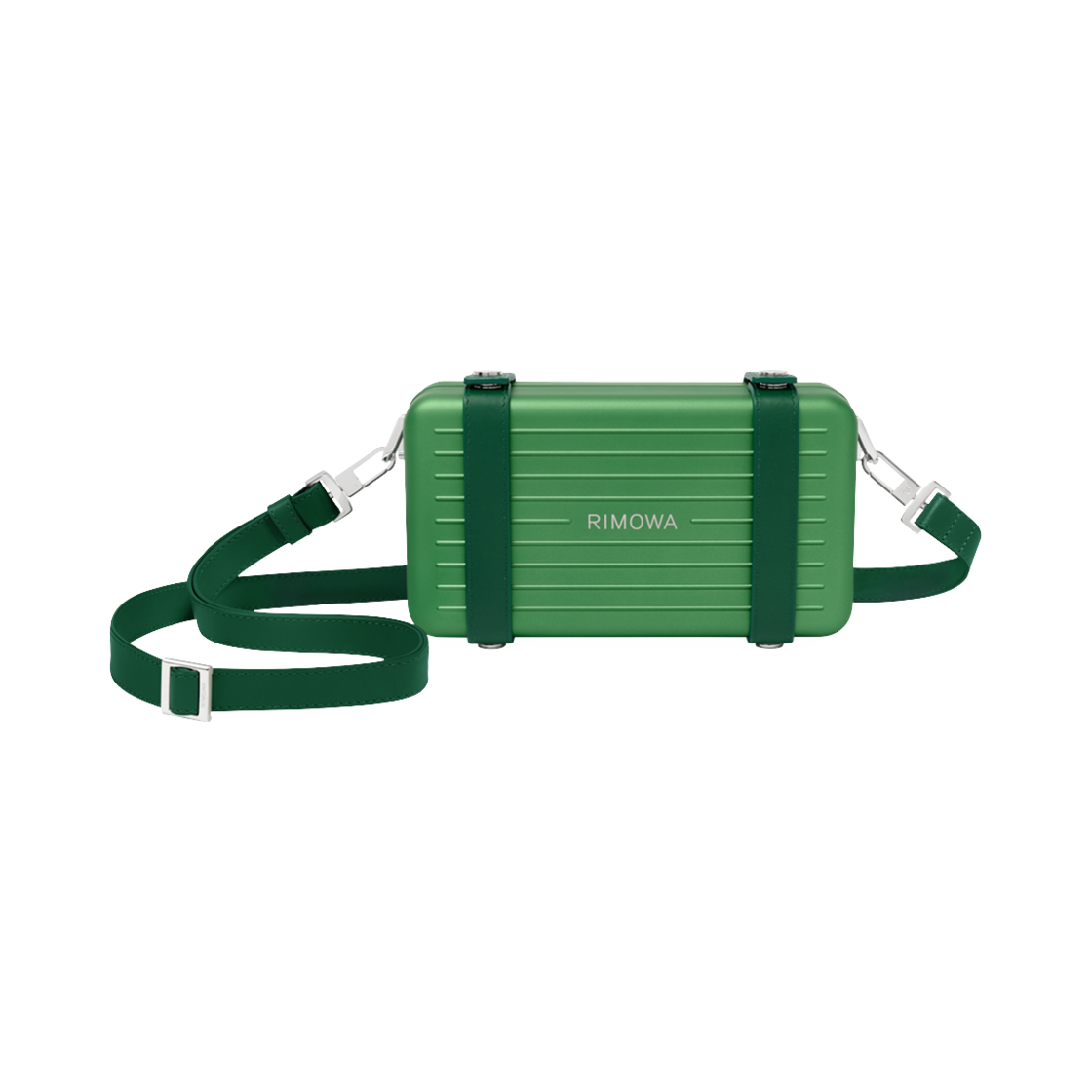 리모와 퍼스널 알루미늄 크로스바디백 에메랄드 그린(Rimowa Personal Aluminium Crossbody Bag Emerald Green) - 4