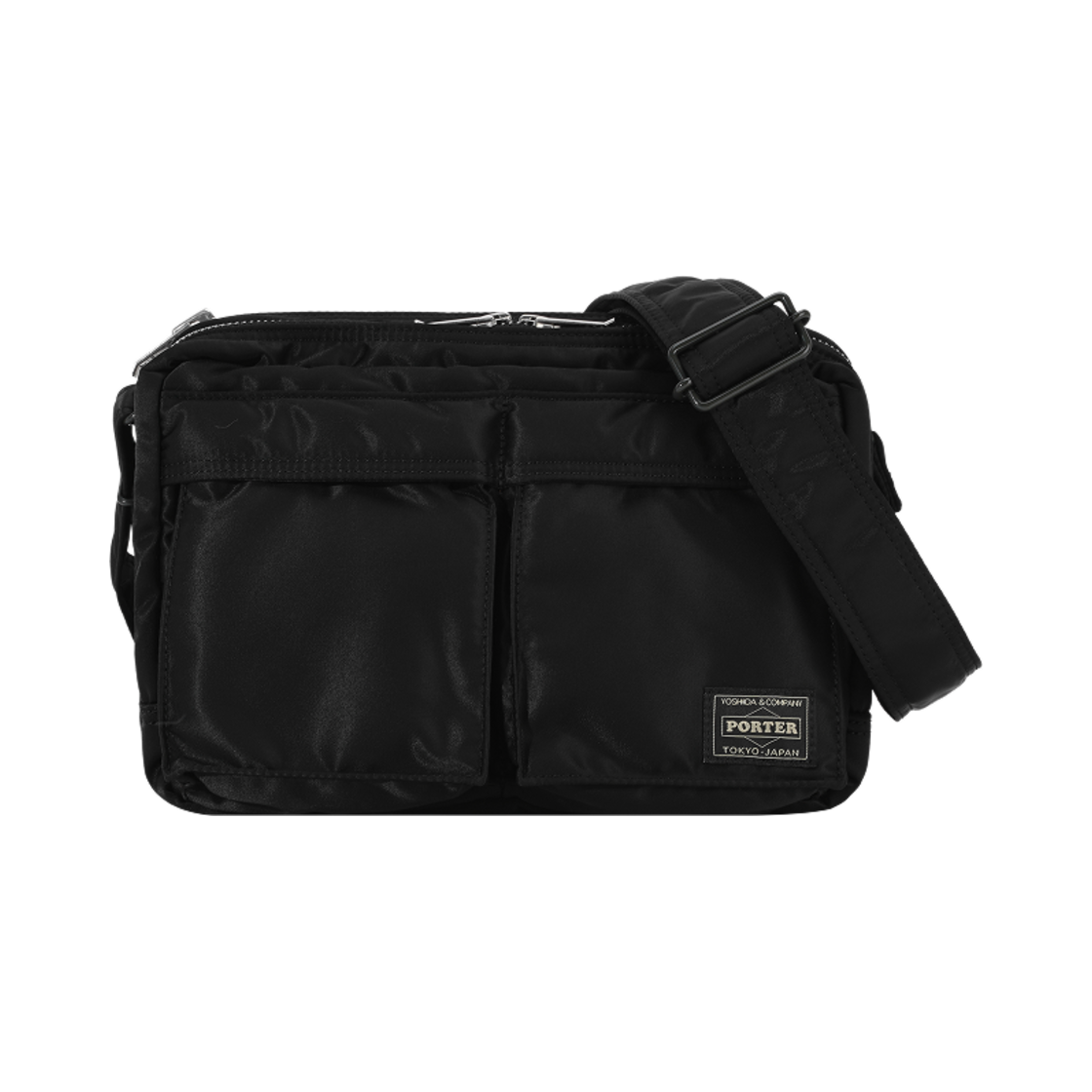 포터 올 뉴 탱커 슬링백 집 블랙(Porter All New Tanker Sling Bag Zip Black)