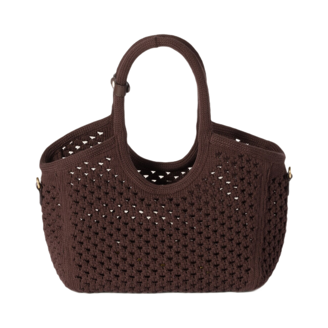 미우 미우 아이비 코튼 메쉬 백 코코아 초크 화이트(Miu Miu Ivy Cotton Mesh Bag Cocoa Chalk White) - 2