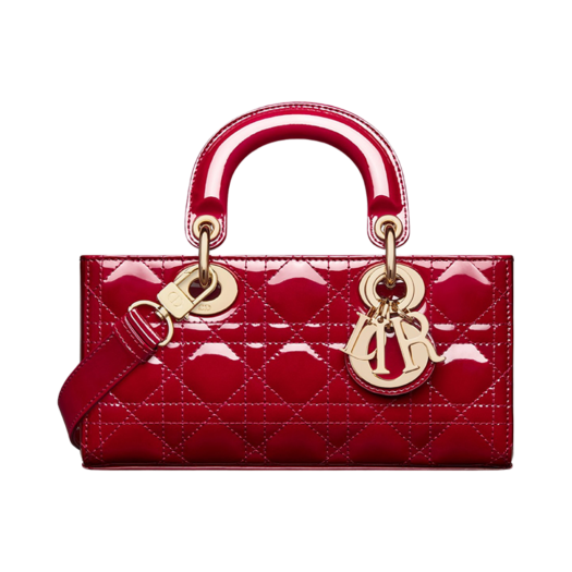 Dior Small Lady D-Joy Bag Cannage Calfskin Cherry Red