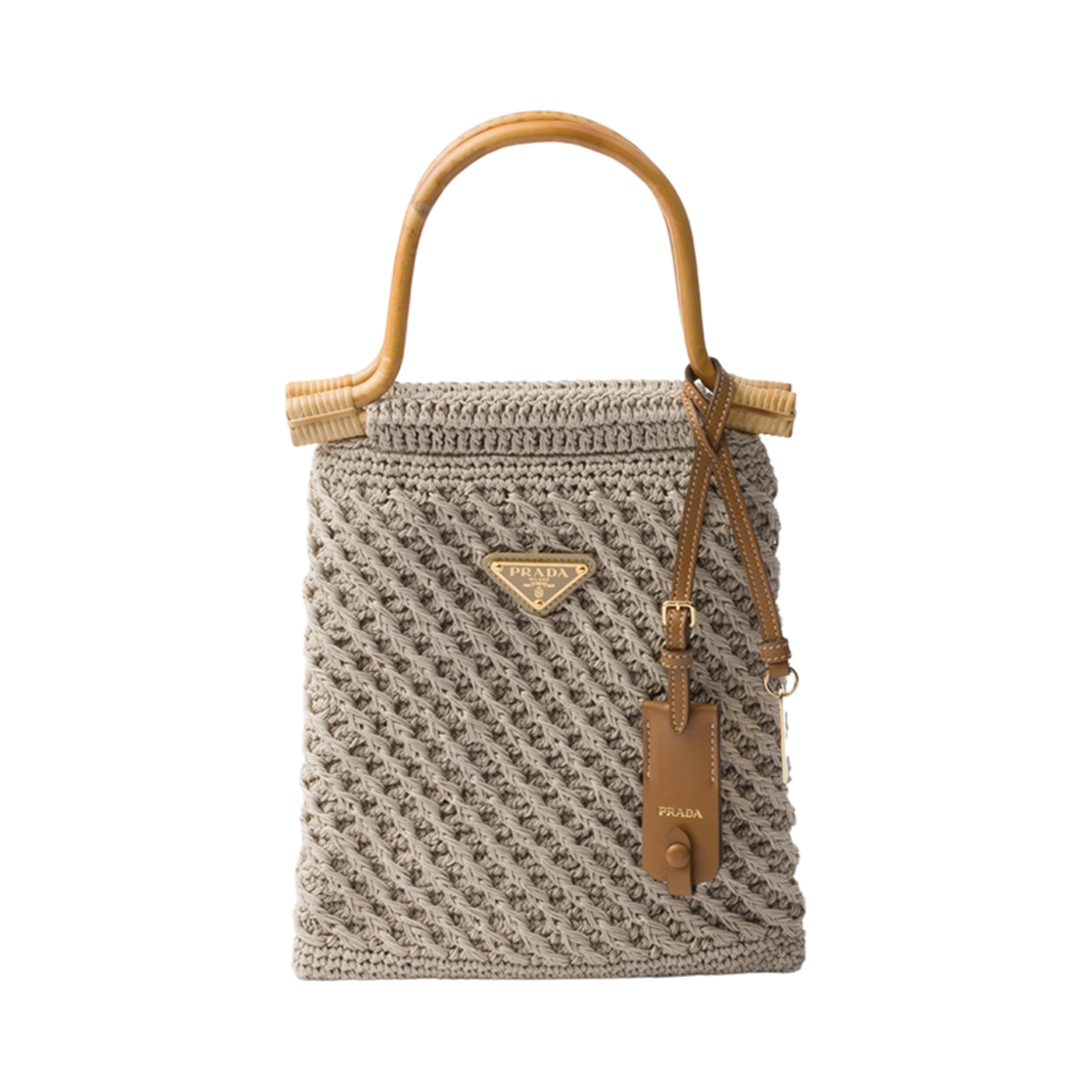 1BA461-2HG7-F0065 Prada Cotton Crochet Mini-Handbag Cord