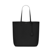 Saint Laurent Shopping Bag North/South in Supple Leather Black