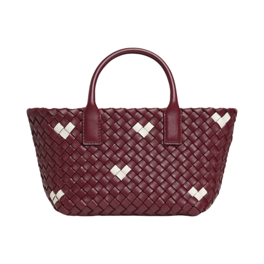 Bottega Veneta Mini Cabat Barolo White